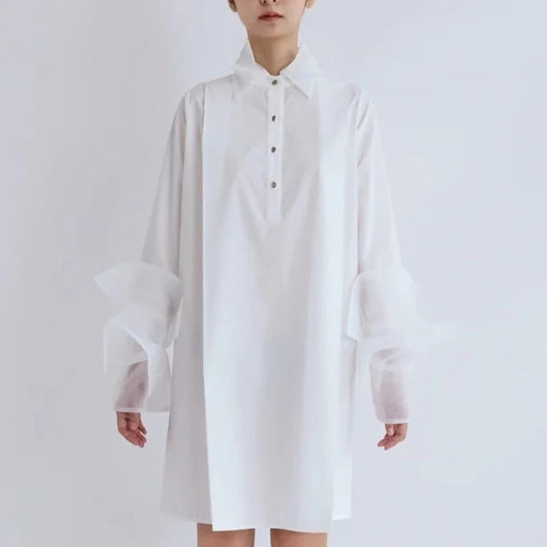 Organza shirt dress best sale