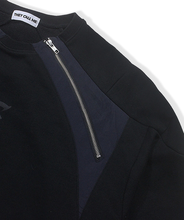 Shoulder & zip sweat