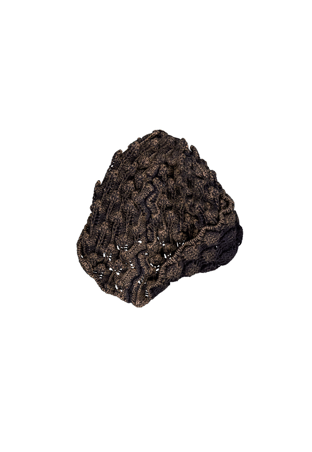 Romanesco knit beanie dark brown