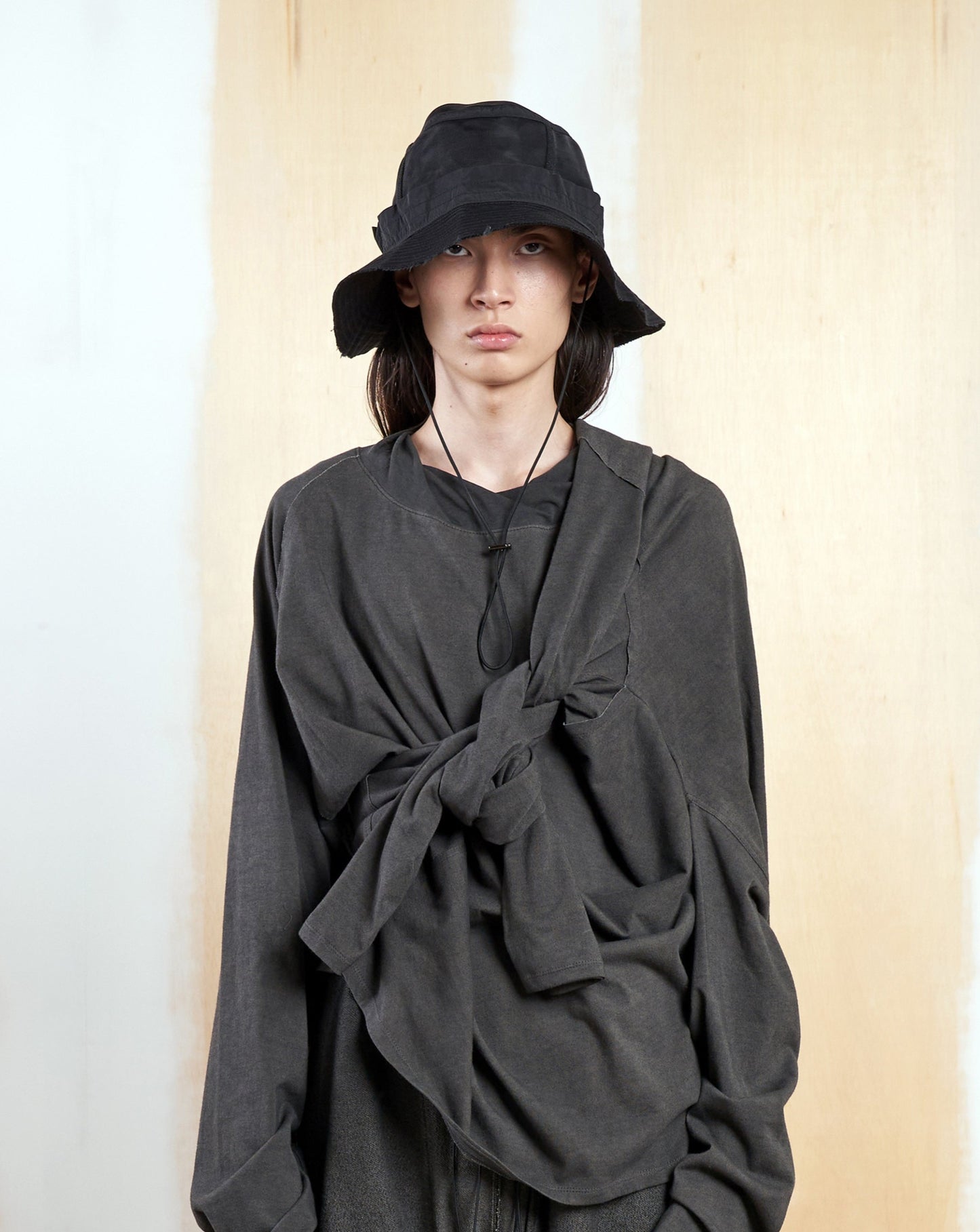 Mesh insideout cutting bucket hat