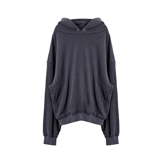 Oblique line hood dusty purple