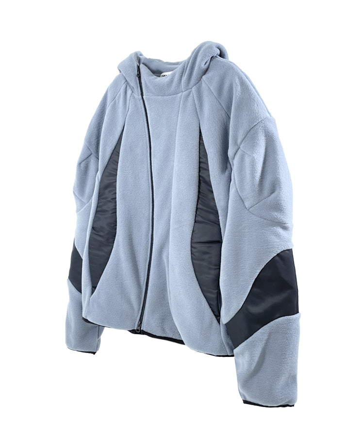 Lightning fleece jacket blue gray