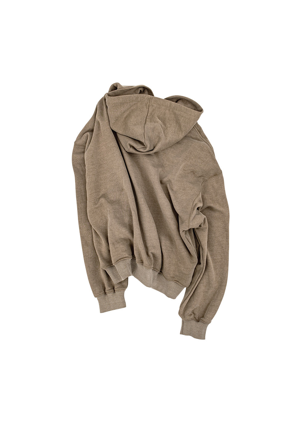 Oblique line hood dark beige