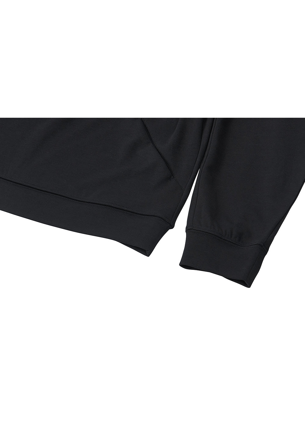 Oblique pocket sweatshirt black