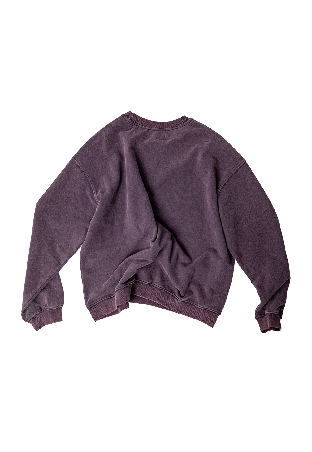 Graphic vintage washing sweatshirt purple