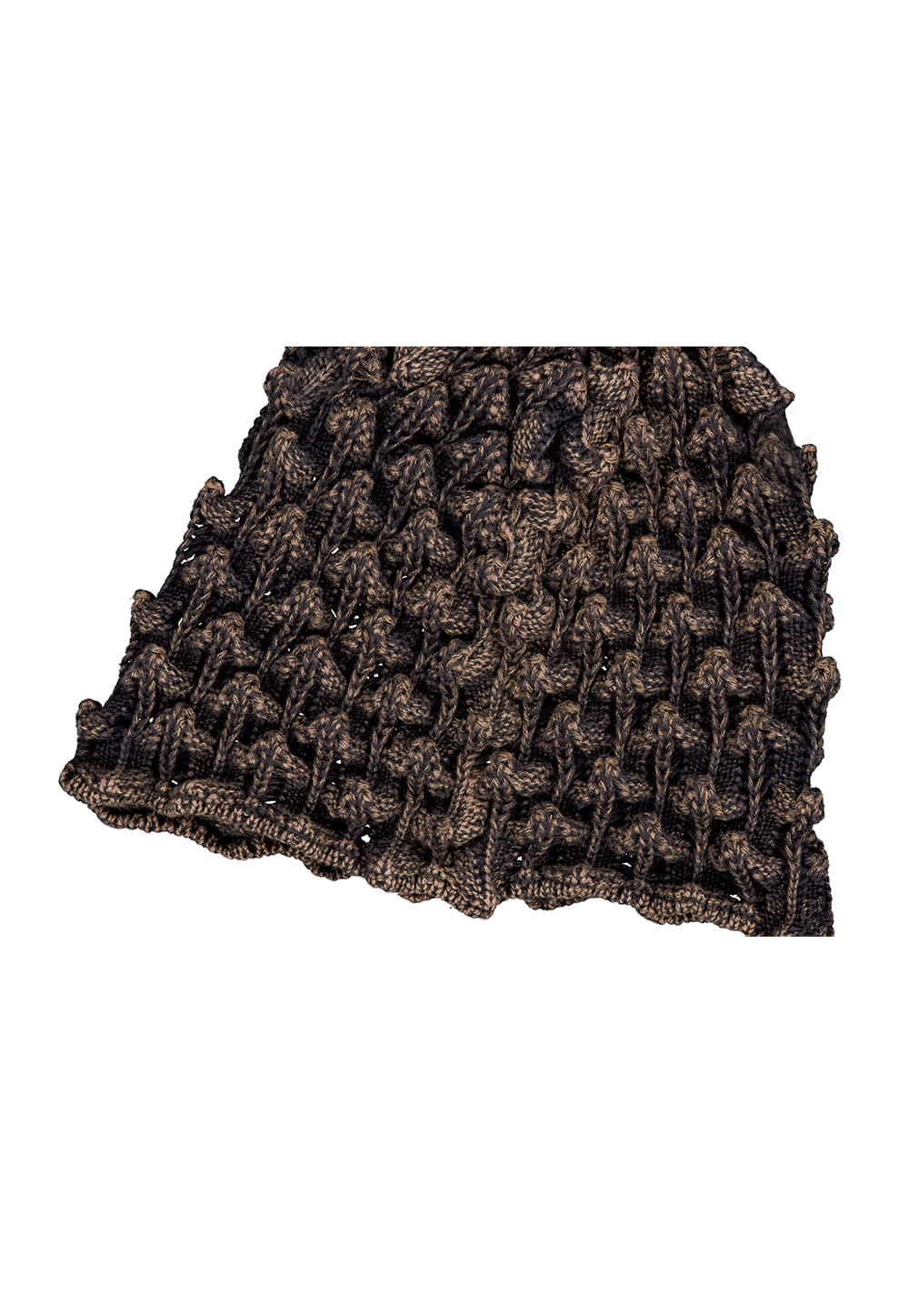 Romanesco knit beanie dark brown