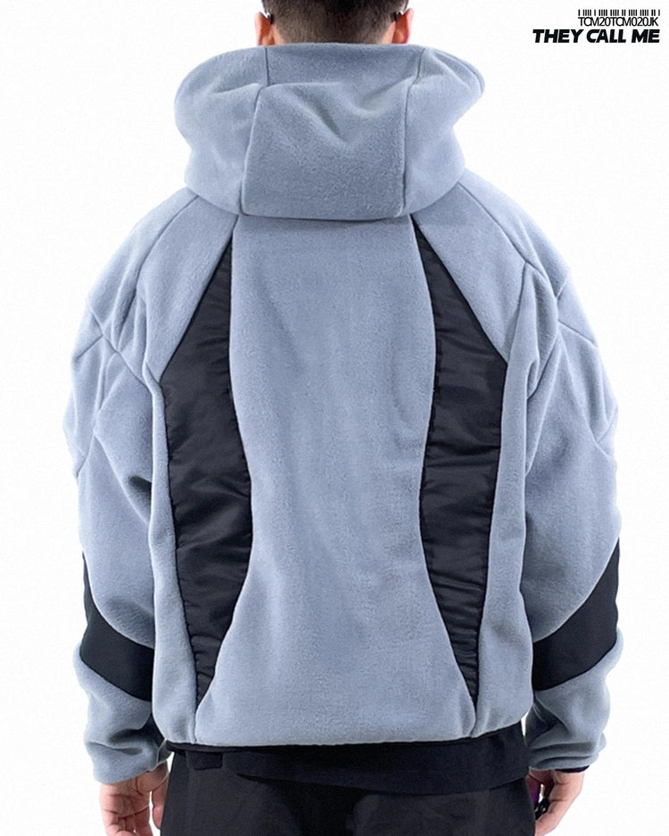 Lightning fleece jacket blue gray