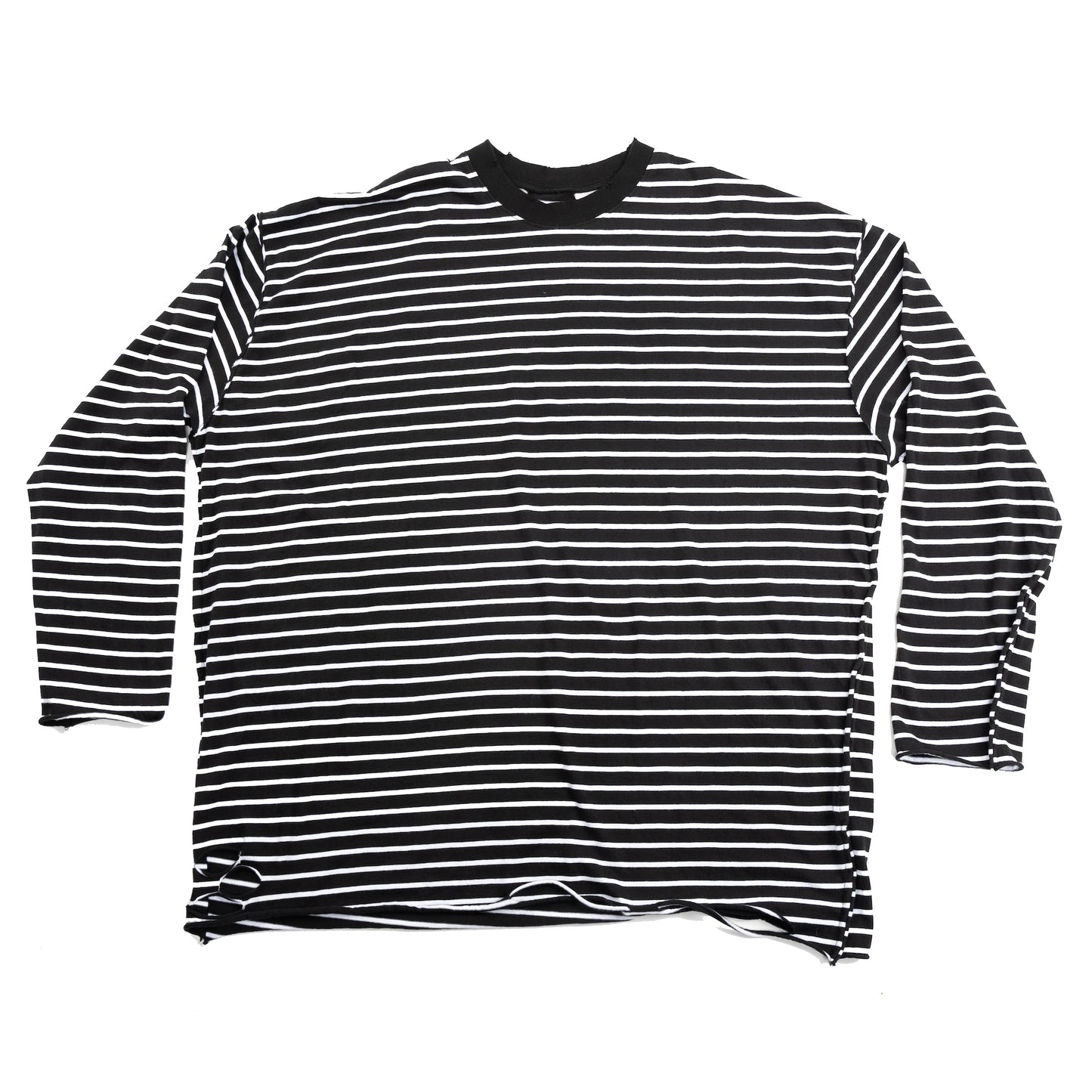 Distressed Long Sleeve Stripe