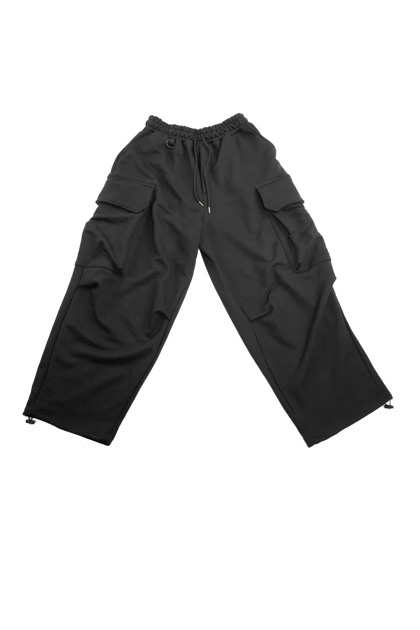 Cargo Sweat Pants Black