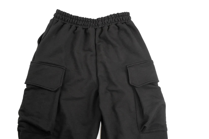 Cargo Sweat Pants Black