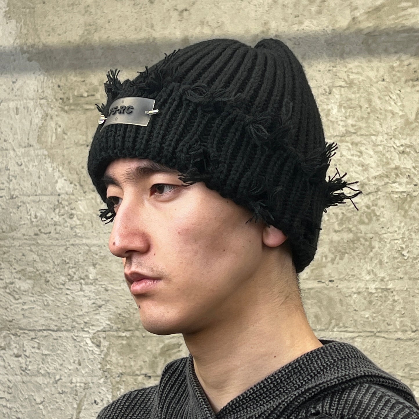 Distresse Ribbed Beanie