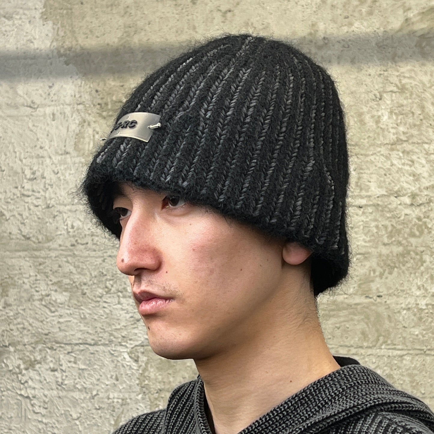 Colour-Blocked Ribbed Beanie