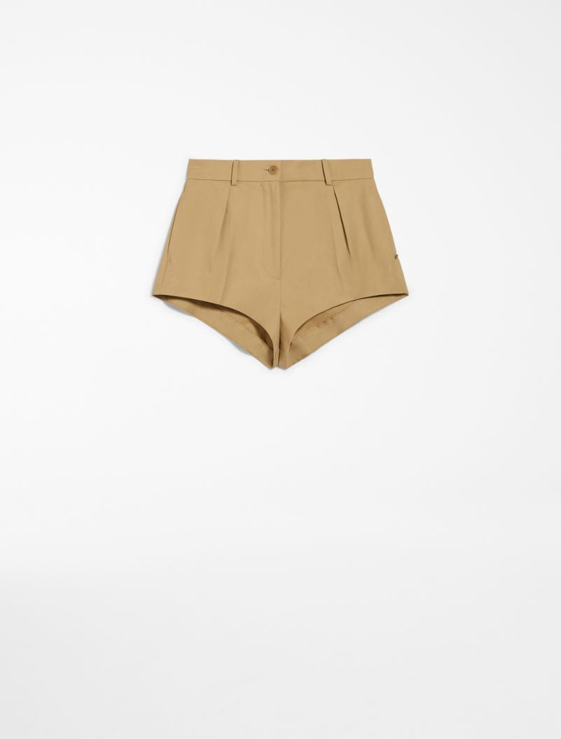 Viscose-blend shorts