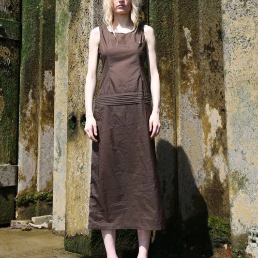 Plaid-textured dress