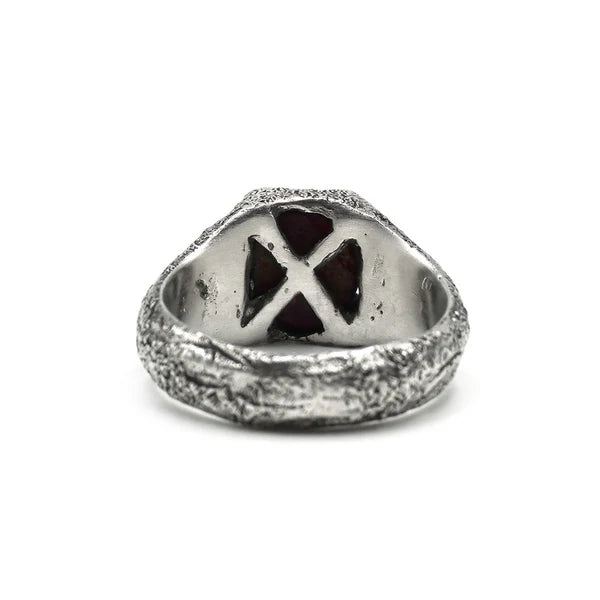 Star ruby signet ring