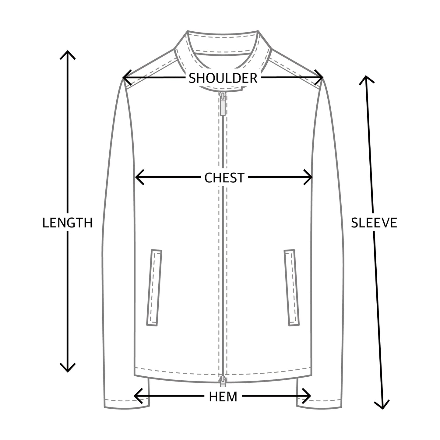 Asymmetric bomber jacket