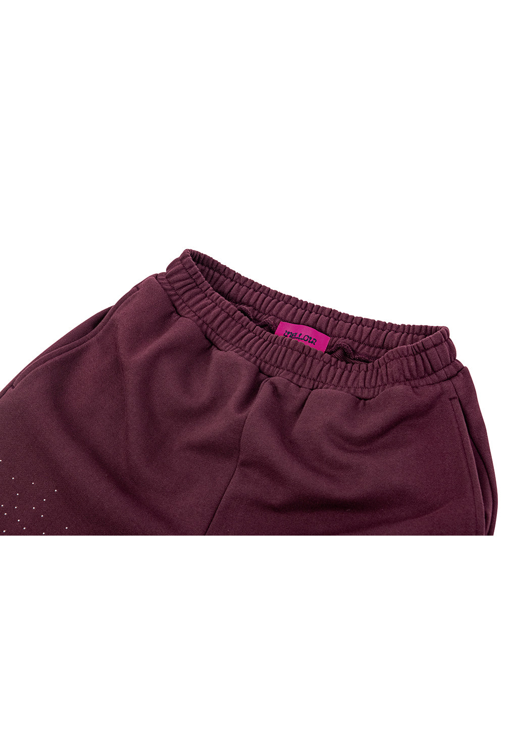 Rhinestone mellow balloon pants wine