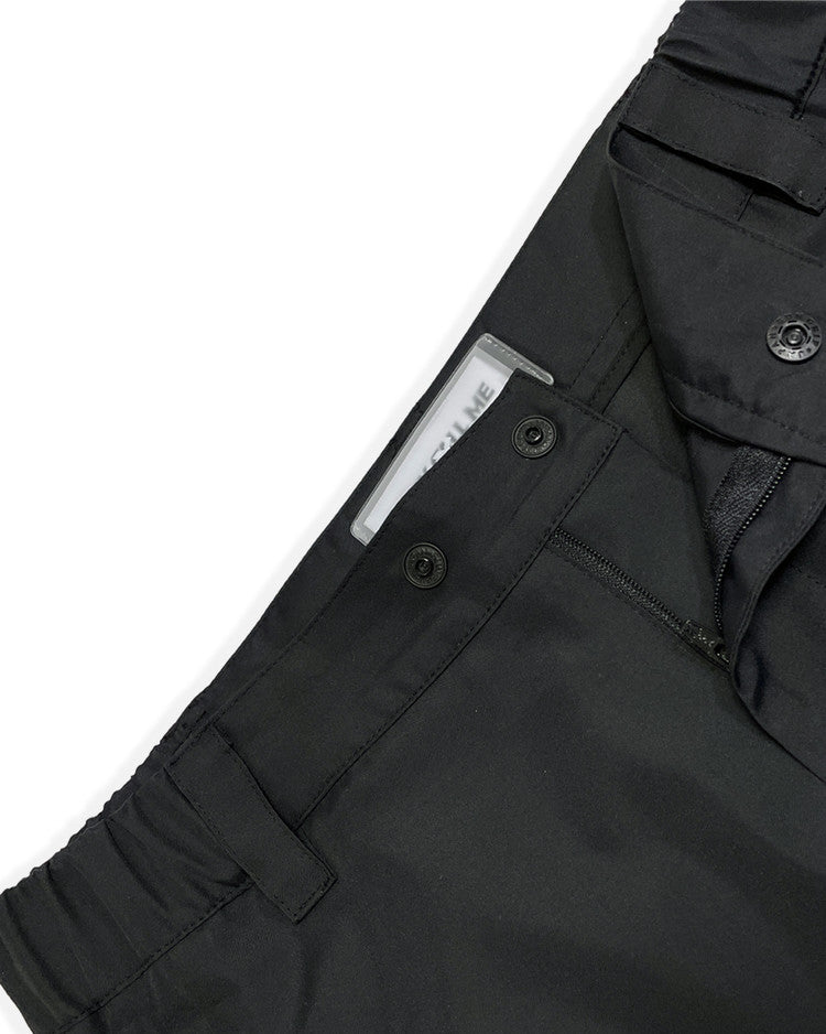 Tech zip pants black