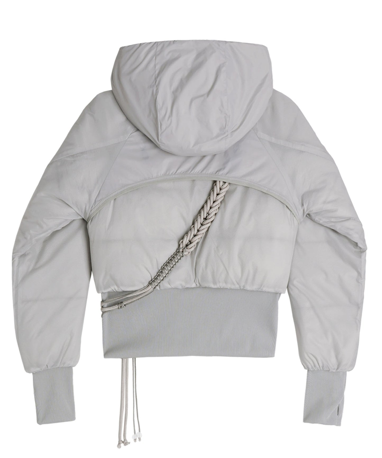 Reversible Short Padded Jacket Grey