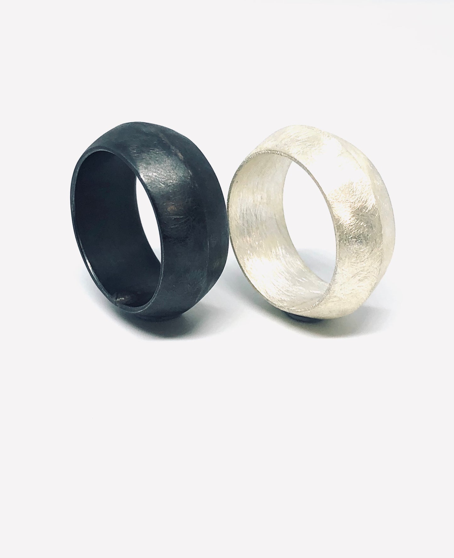 Ma'at ring oxidised silver