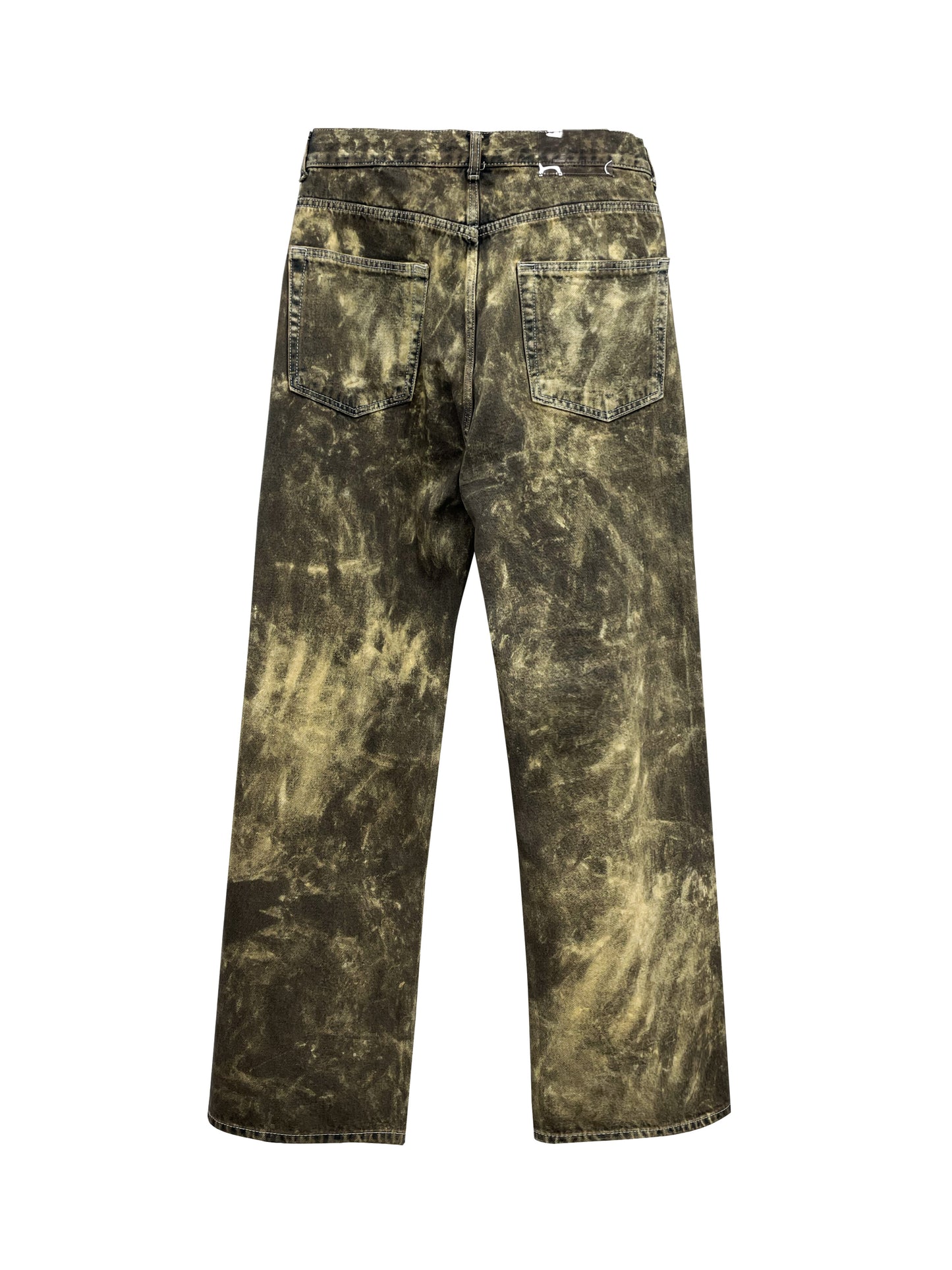 Brown bleached jeans