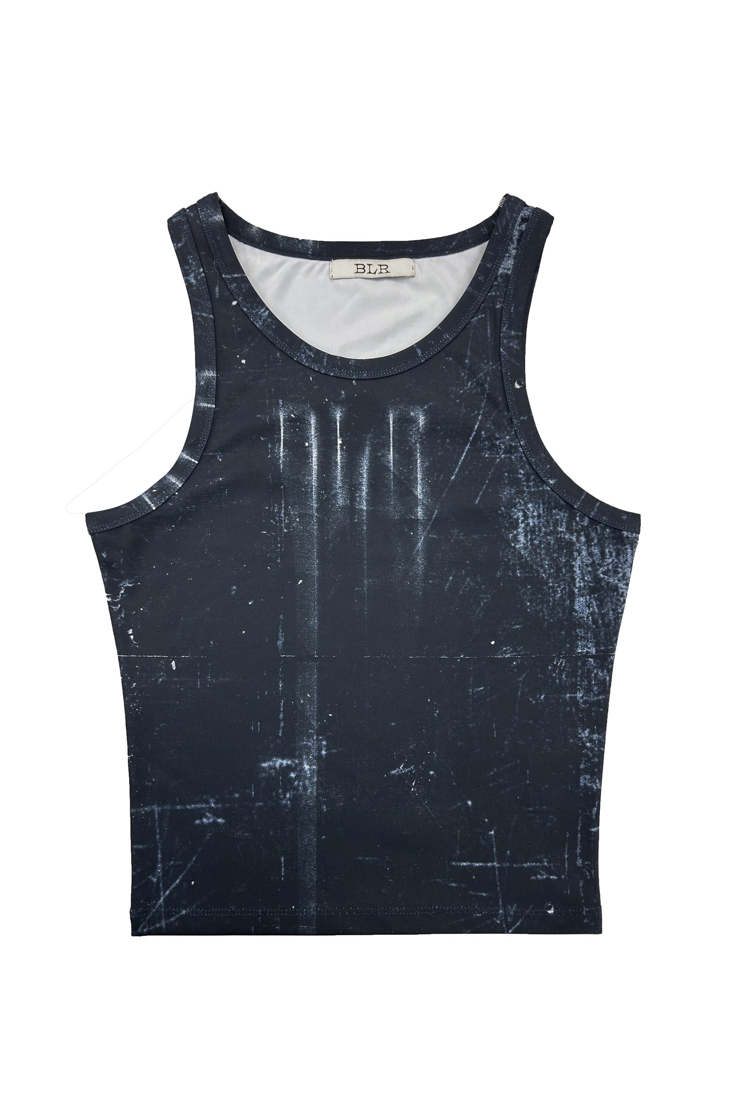 Printed Indigo sleeveless