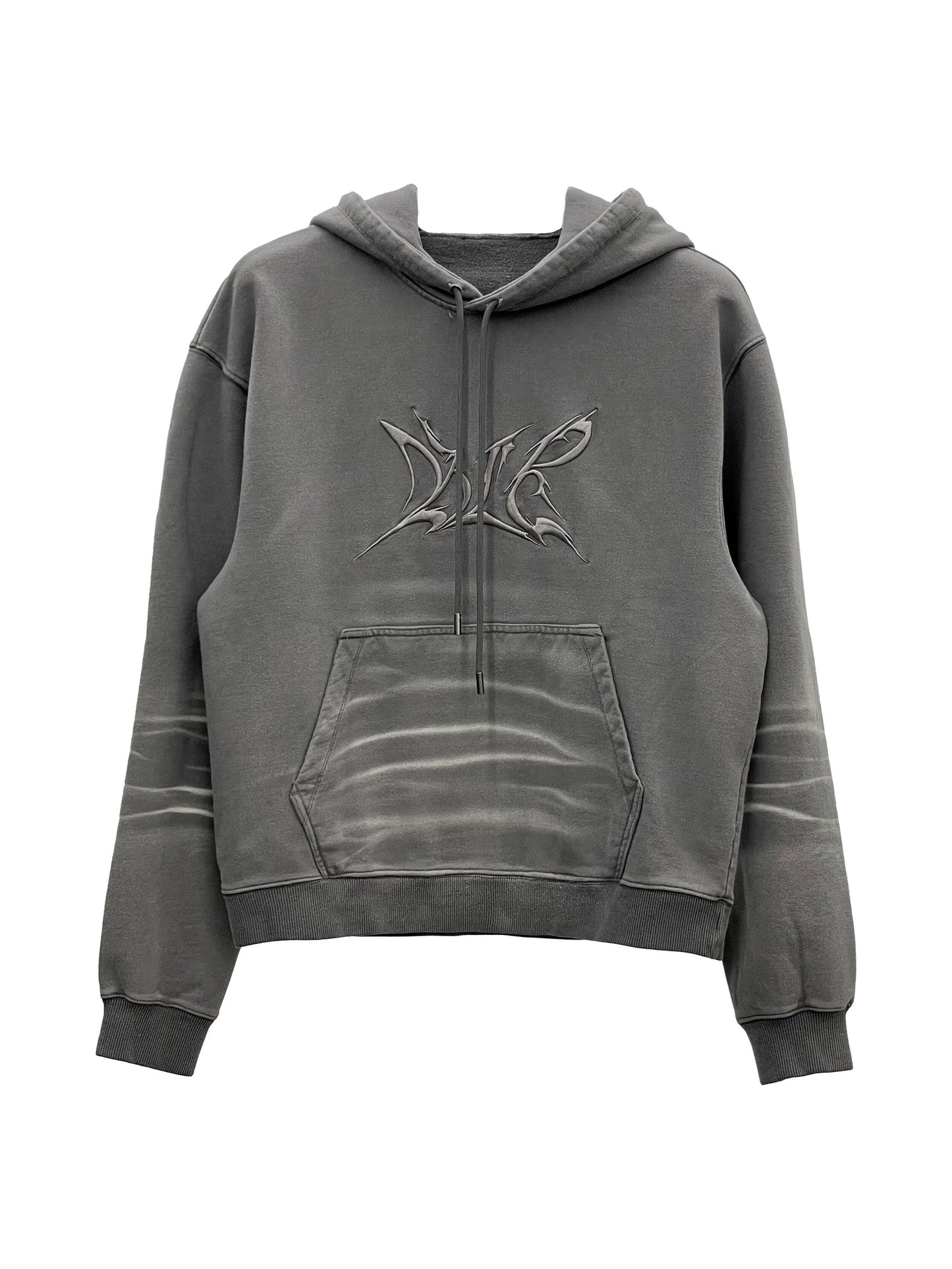 Embroidery washed hoodie