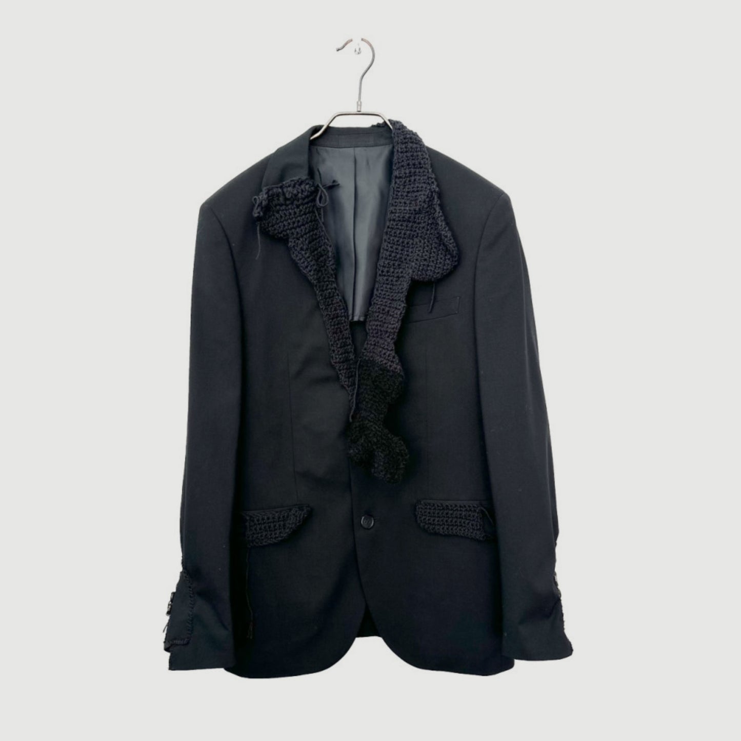 Chrochet lapel jacket